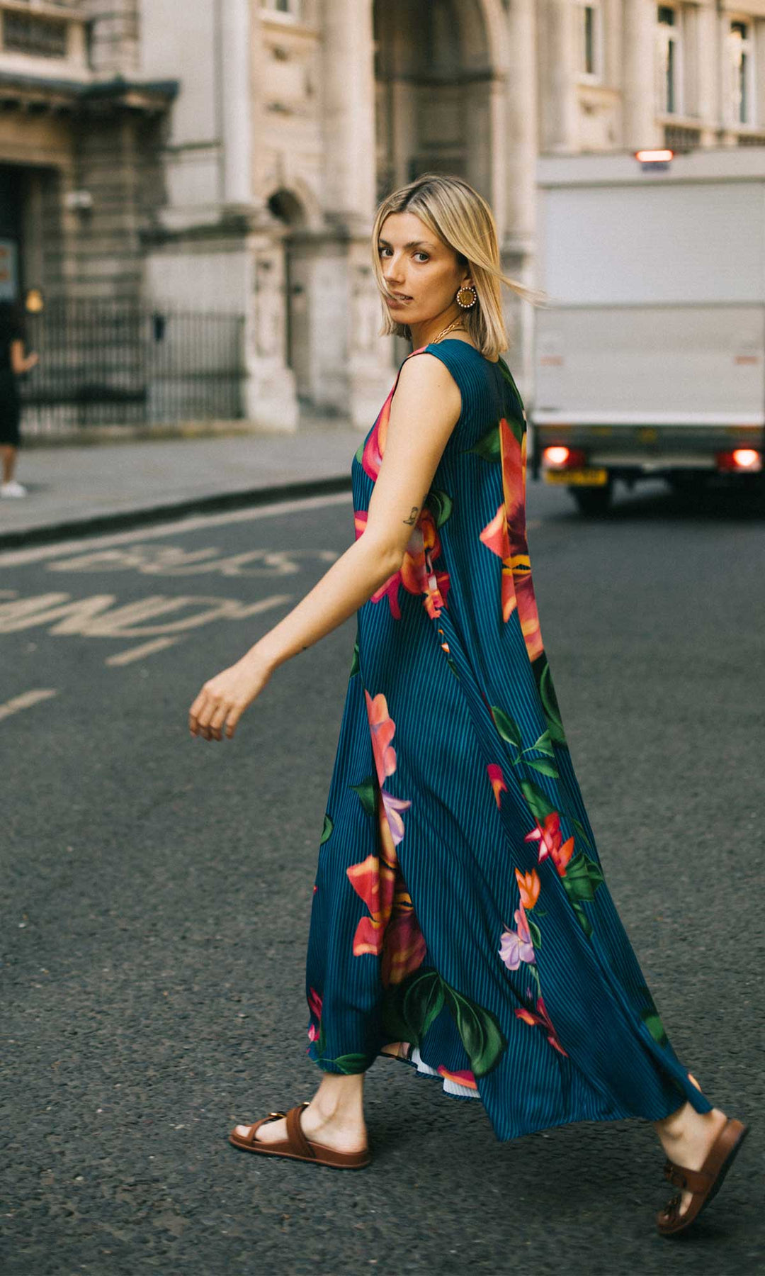 Lily- Digitally printed organic modal loose fit dress