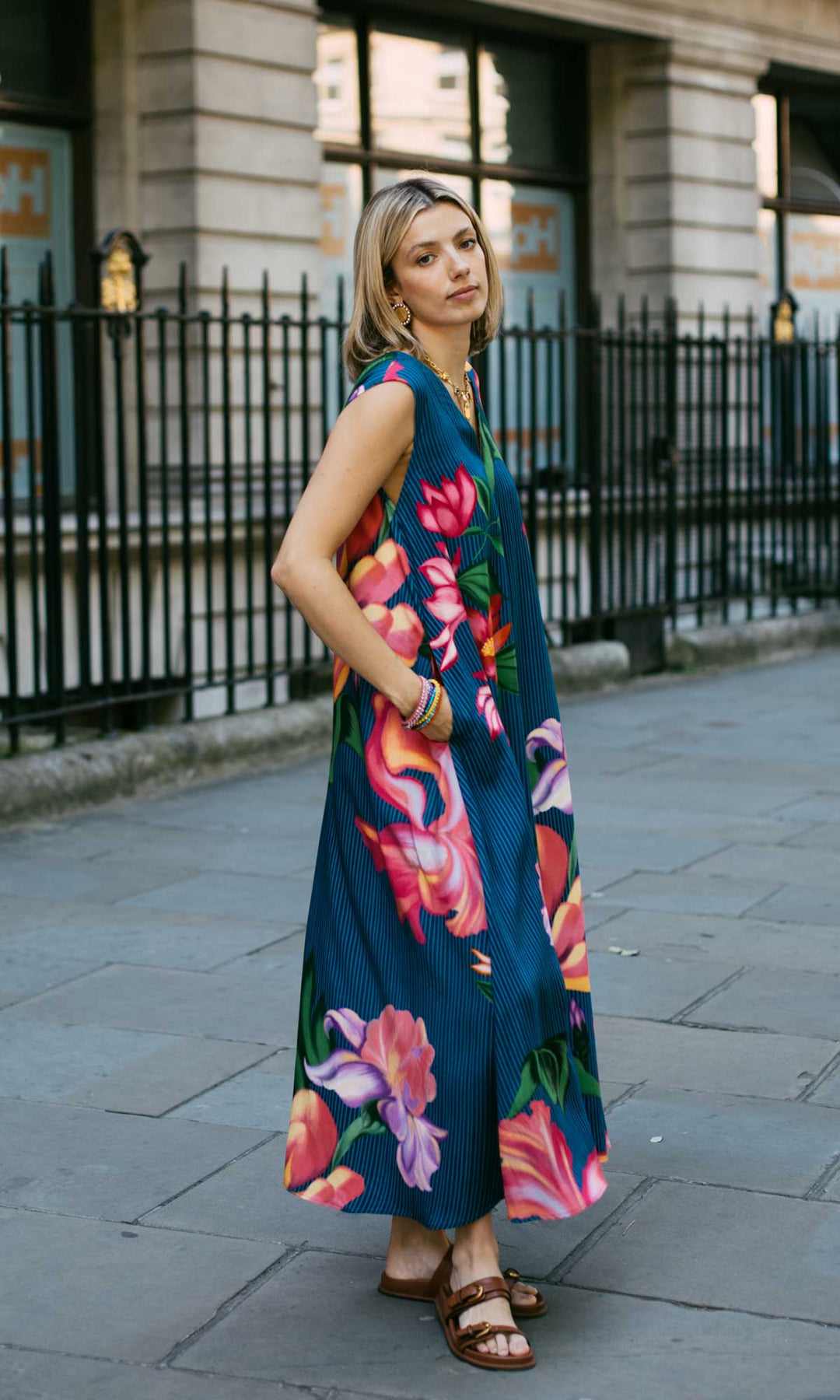 Lily- Digitally printed organic modal loose fit dress