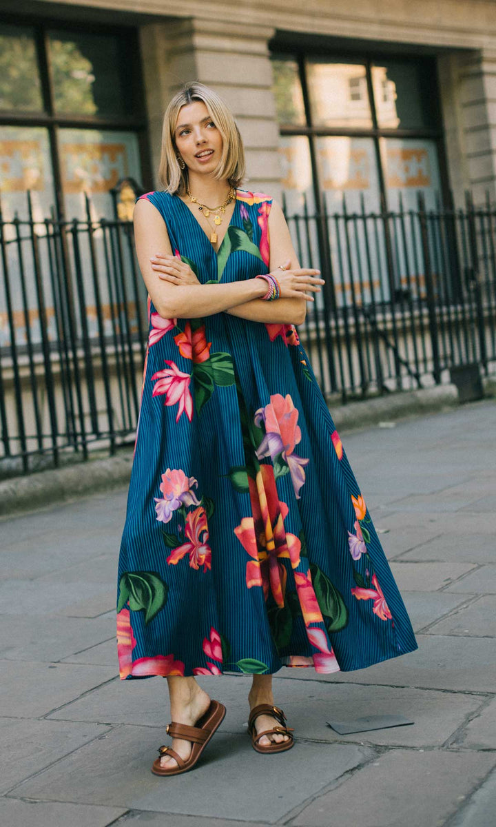 Lily- Digitally printed organic modal loose fit dress
