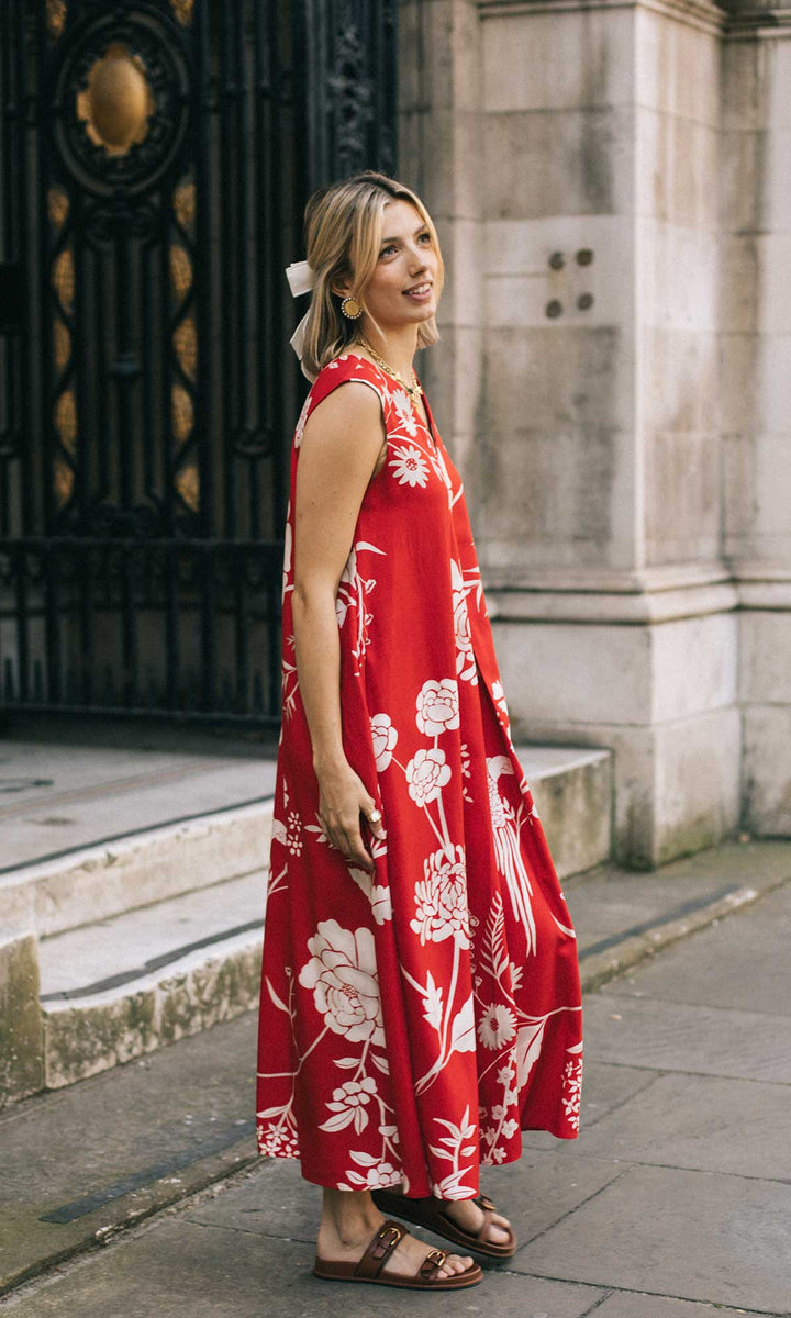 Lily- Digitally printed organic modal loose fit dress