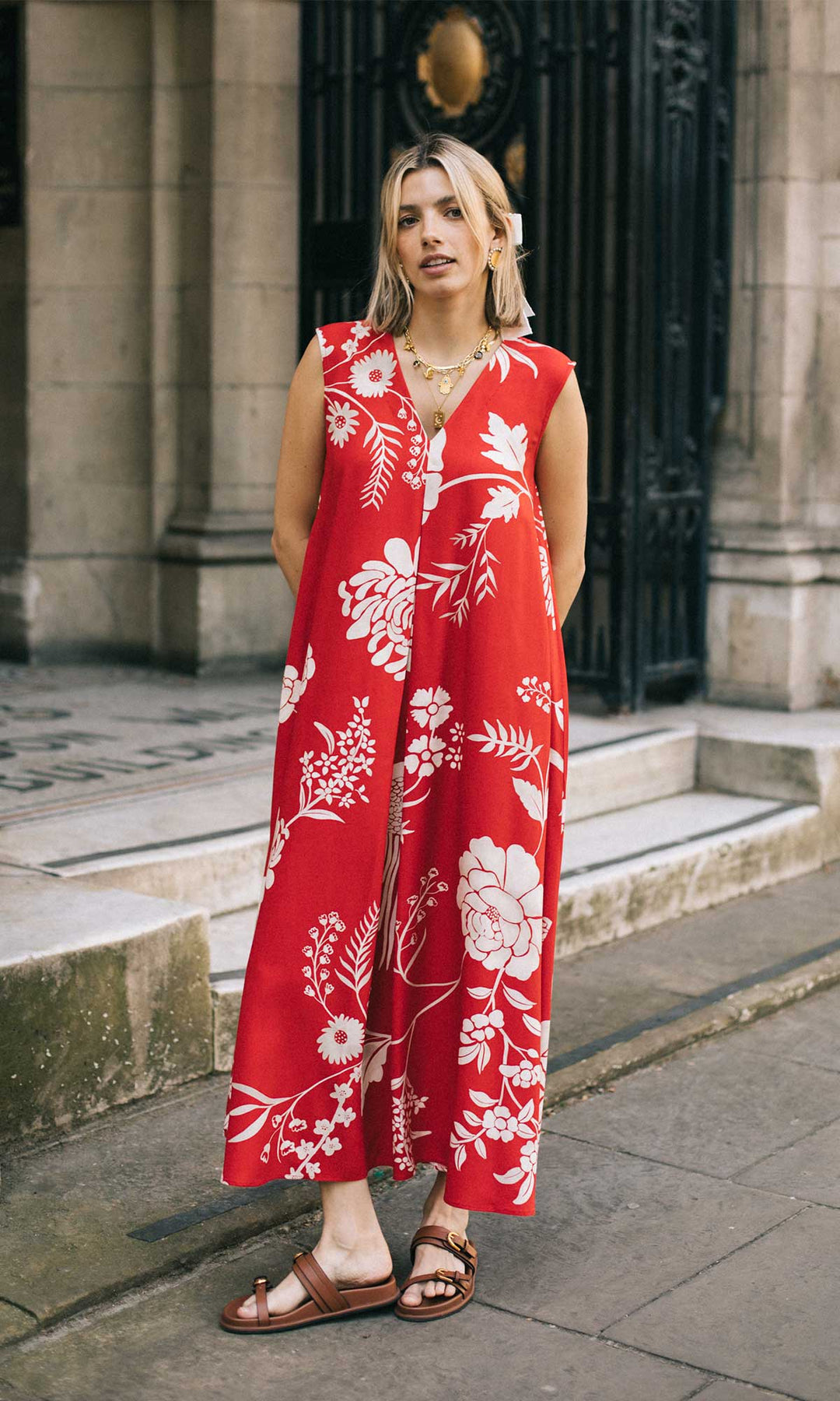 Lily- Digitally printed organic modal loose fit dress