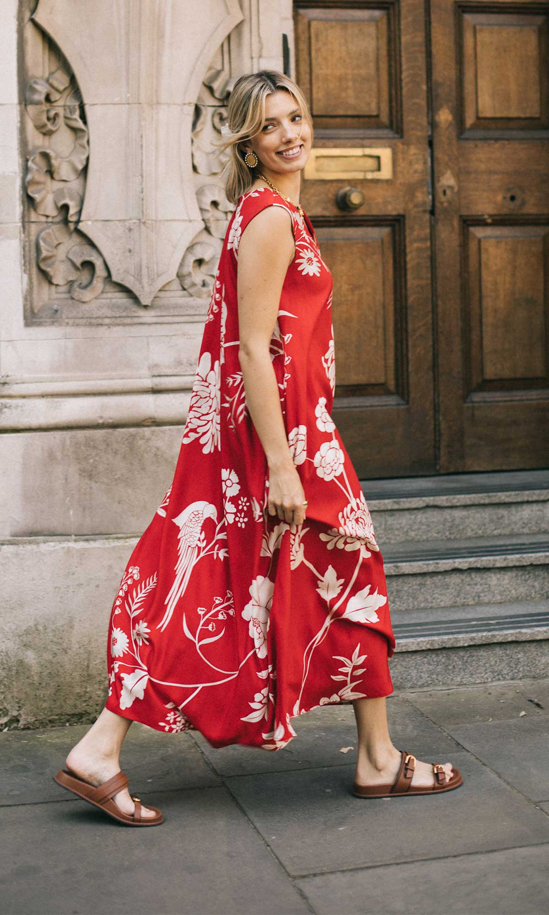 Lily- Digitally printed organic modal loose fit dress