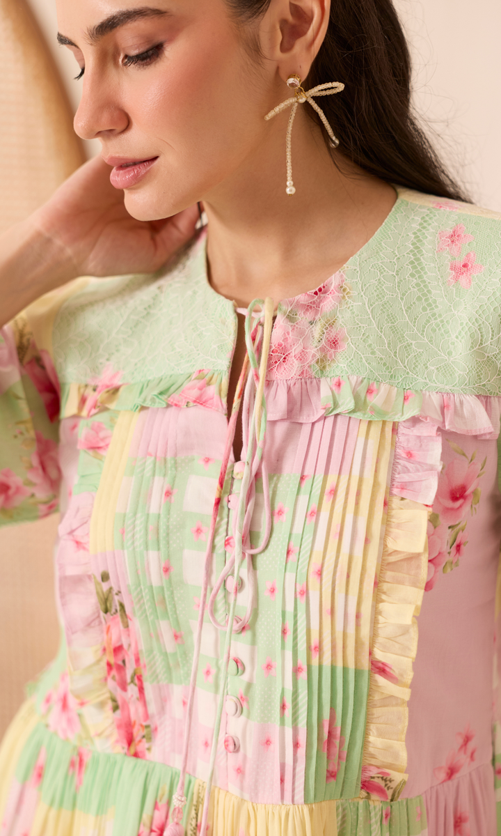 Sorrel- Digitally printed Mulmul Dress