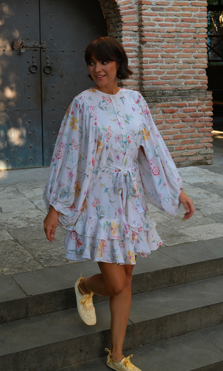 Pixie- Digitally printed Georgette dress