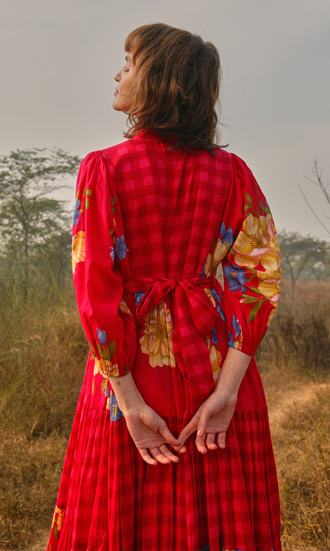 Ramona- Digitally Printed Floral Mulmul dress