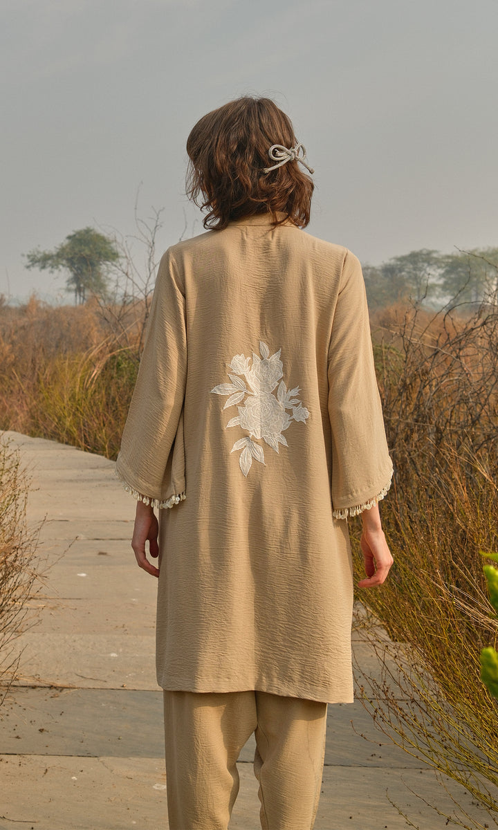 Alba Set- Moss Cotton Patchwork Co-ord Set (set of 2)