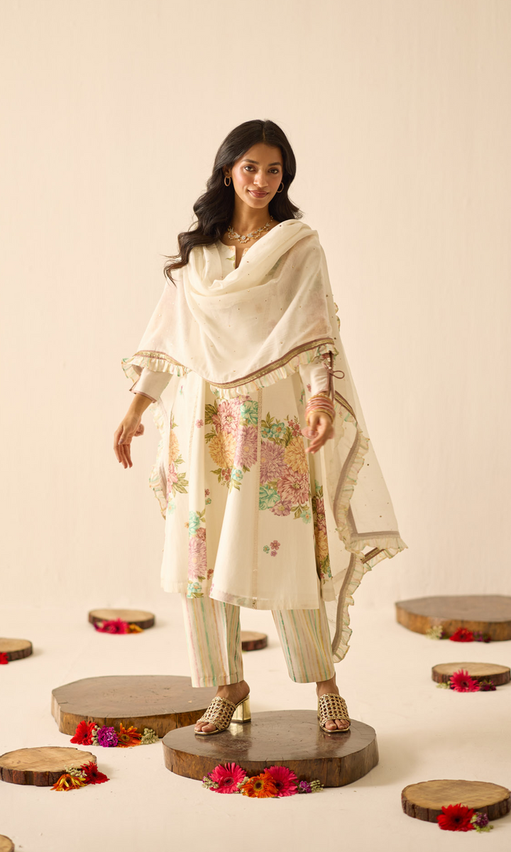 Faizeh- Chanderi Digitally Printed Set (Set of 3)