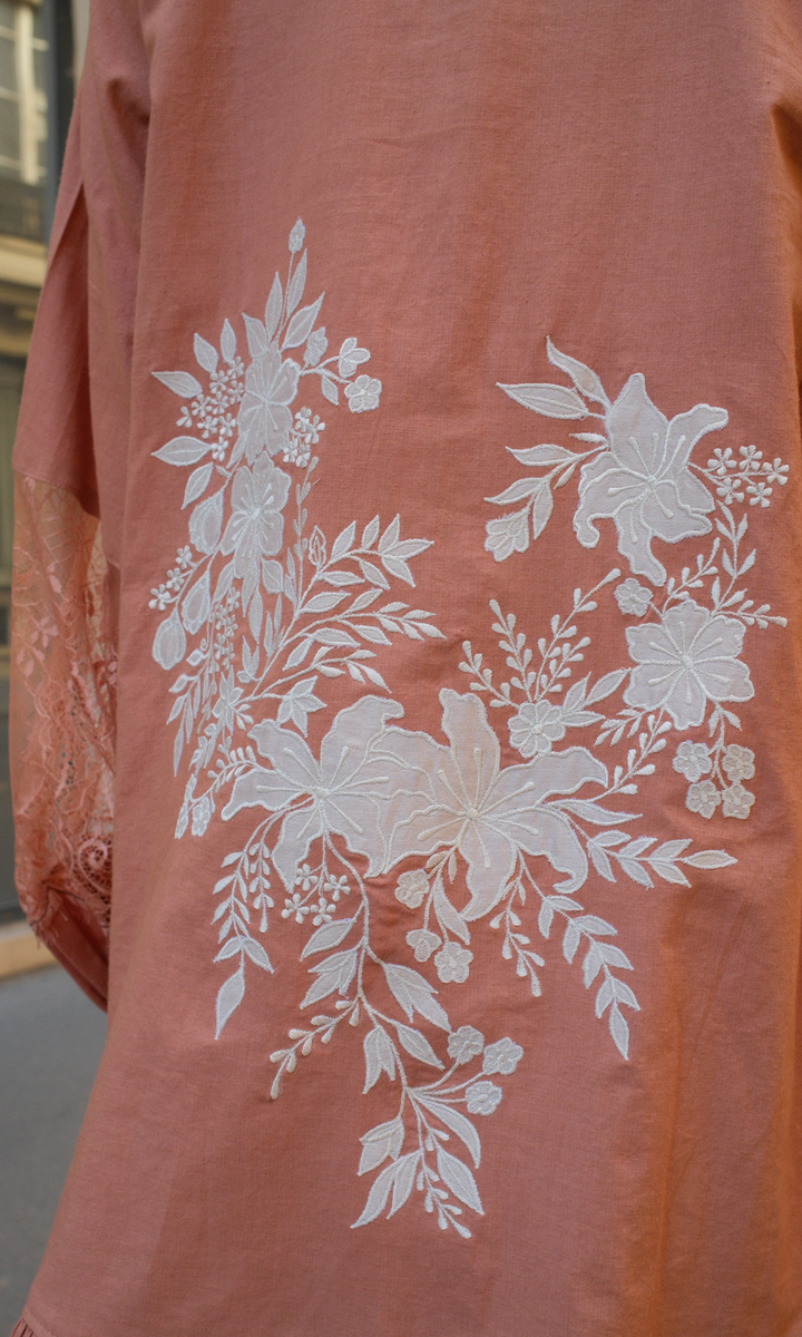 Jemima- Woven Poplin Embroidered Top & Shorts