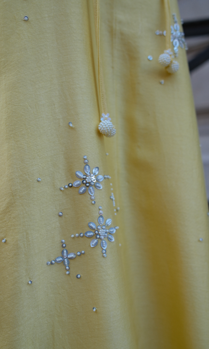 Sollie- Embroidered Chanderi Dress