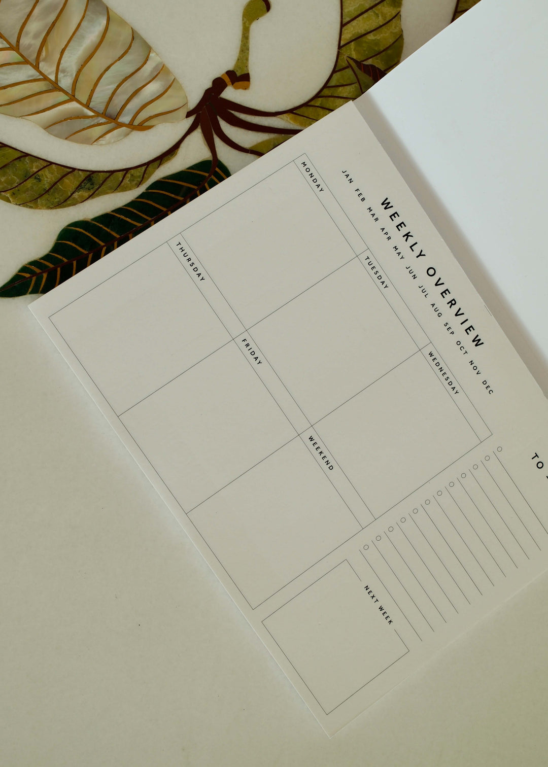 Flower Power Weekly Planner