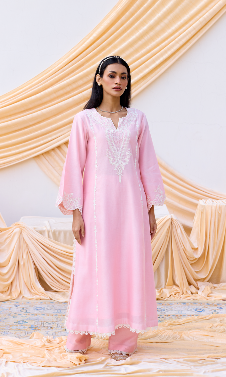 Nayana Set- Chanderi Dori Embroidered Set (set of 3)