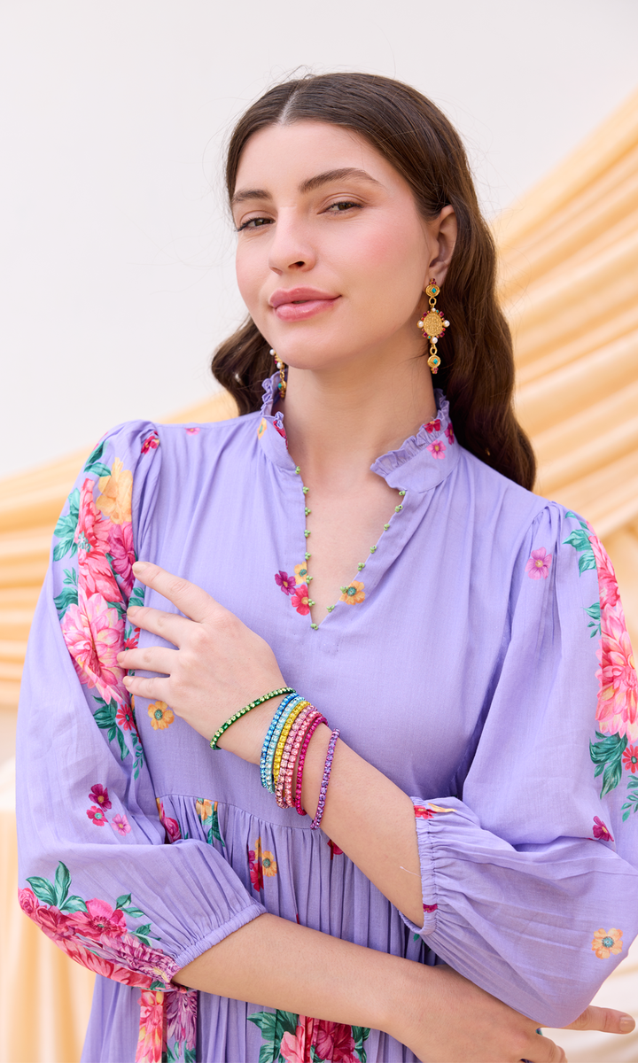 Ramona- Digitally Printed Floral Mulmul dress