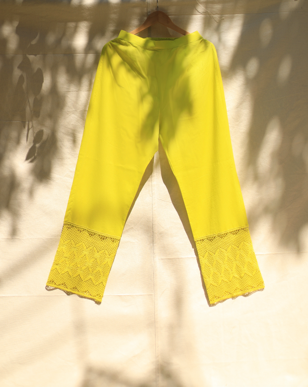 Crazy Daisy Pant - Lime Green
